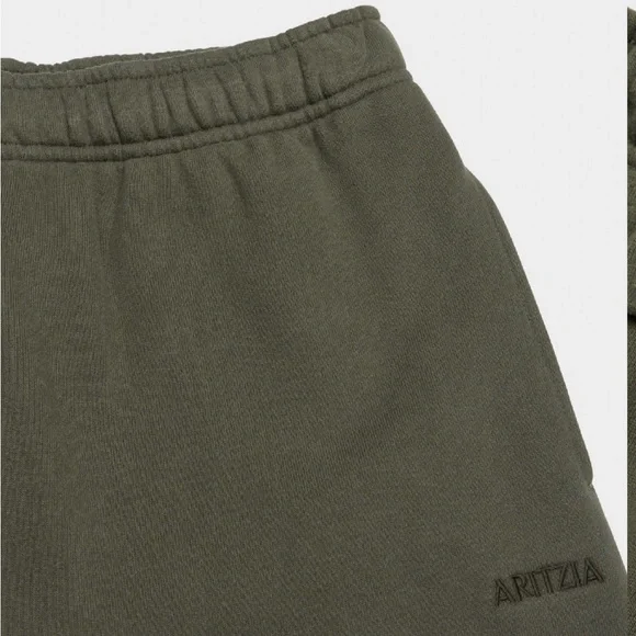 2pc Aritzia Cozy Sweatfleece Olive Green Mega Raglan Hoodie and Mega Jogger Set - Picture 4 of 15